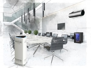 Bueroraum (2) - UVAIR216+ UVAIR300-F+ UV4C-H - Sauberlicht - VisionTwo.