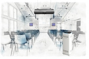 Konferenzsaal - UVL150+ UVAIR300-F+ UVAIR216- Sauberlicht - VisionTwo.